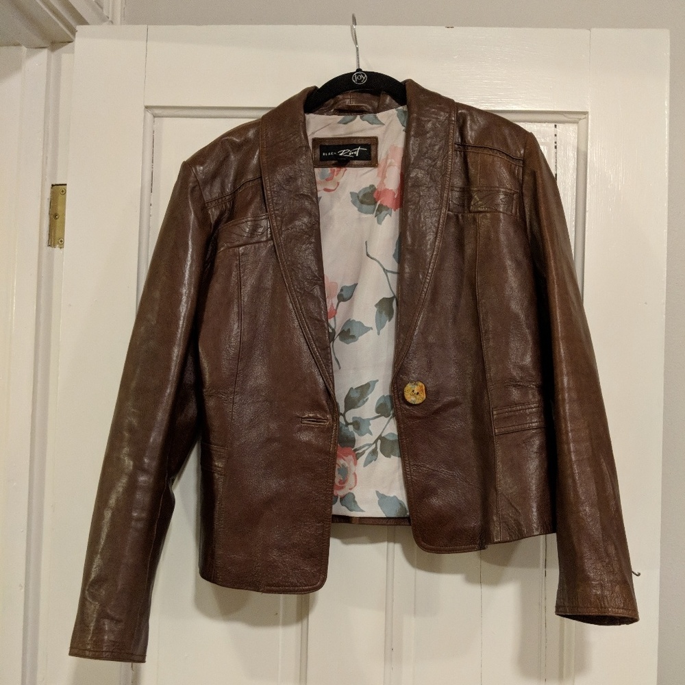 Vintage, 100% leather jacket